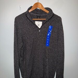 CK Calvin Klein 1/4 Zip Mock Neck Quarter Zip Pullover